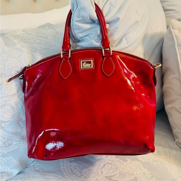 Dooney & Bourke Handbags - Dooney & Bourke Apple Red Satchel
